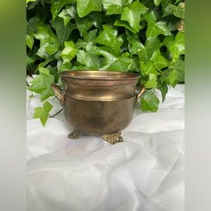 Vintage Brass Planter
